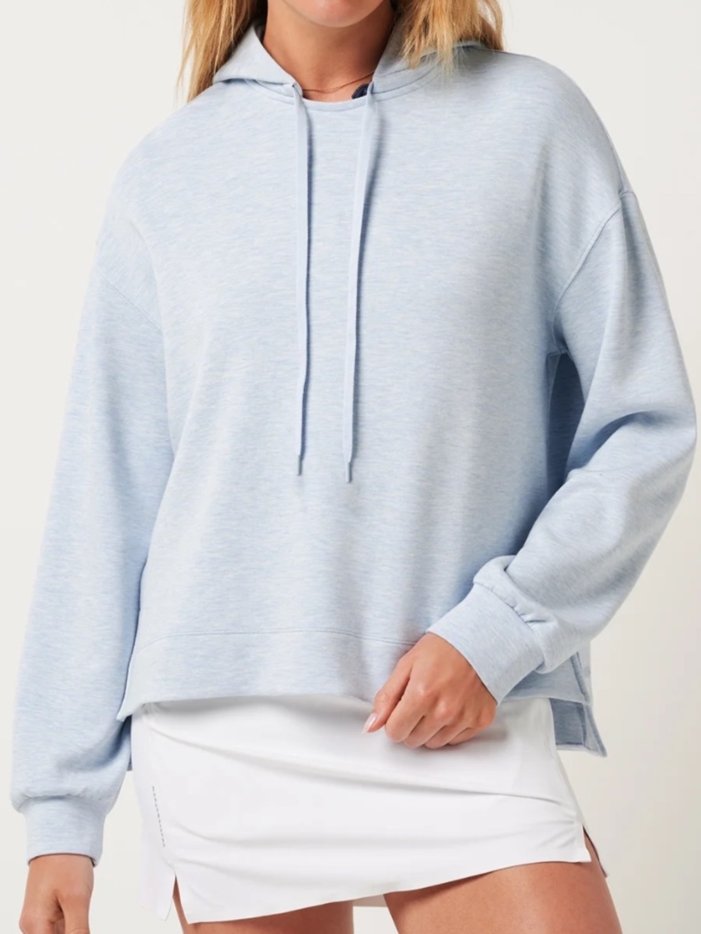 Travis Mathew Skyloft Soft Hoodie in Light Blue